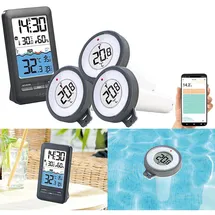 Infactory Smartes WLAN-Teich- & Poolthermometer, Funk-Empfänger, App, IP67