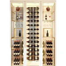 JV Möbel Weinschrank Weinkühlschrank, Weinkühler Weinmöbel Weinlagerschrank Weinständer