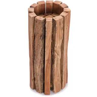 creedwood Deko-Säule, Natur, Holz, 18x40x6 cm, Wohnzimmer, Wohnzimmertische, Blumenständer