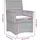 vidaXL Garten Essgruppe 7-tlg. Beige