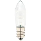Hellum LED-Riffelkerze UNIVERSAL 8-34V 0,2W E10 klar, 3er-Blister