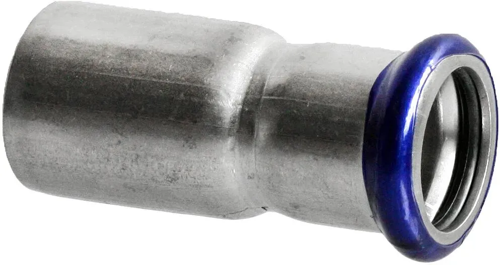 Edelstahl Pressfitting Big Size Reduzierstück axi Kontur M (Ausführung: 108 - 54 mm)