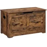 Sitzbank mit Stauraum Vintage-Stil vintagebraun