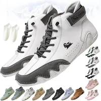 Alpaca Barfuss Schuhe, Vogany Schuhe Herren Damen, Alpaka BarfußSchuhe, Ergonomischer, Wasserdichter,Schmerzlindernder (Weiß-C,39) - 39 EU