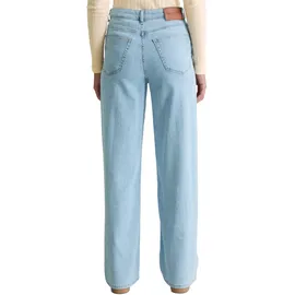 Marc O'Polo Weite Jeans "aus Organic-Cotton-Stretch-Mix", Damen, Gr. 33, Länge 32, light blau, Obermaterial: 95% Baumwolle, 4% Elastomultiester, 1% Elasthan, unifarben, loose fit normal, Jeans