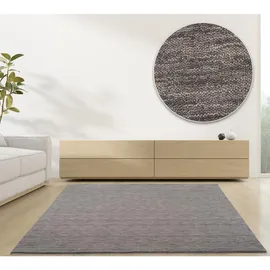rug and roll Webteppich, Grau, Textil, Uni, Rechteckig, 140x200 cm, für Fußbodenheizung geeignet, Teppiche & Böden, Teppiche, Naturteppiche
