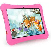 Veidoo für Kinder Octa-Core-Prozessor, WiFi 6 Tablet (10", 128 GB, Android 13, Augenschutz, IPS-Bildschirm, Kindersicherungs-App) rosa