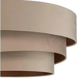LINDBY Jusari 3-flg. creme Textil Ø 56 cm