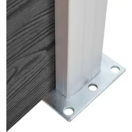 vidaXL WPC Sichtschutzzaun Element Set 526 x 146 cm schwarz