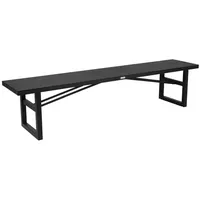 Brafab Gartenbank Vevi 200 cm Aluminium Schwarz