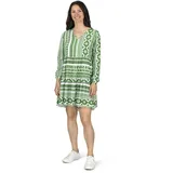 denimfy Kleid A-Linie Grün L/XL
