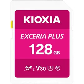 KIOXIA EXCERIA PLUS SDXC-Karte 128GB UHS-I, v30 Video Speed Class