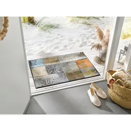 Wash+Dry by Kleen-Tex Teppich »Tilea« rechteckig, 7 mm Höhe rutschhemmend, In- und Outdoor geeignet, waschbar, bunt