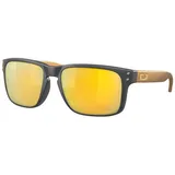 OAKLEY Holbrook 24K Polarized Sonnenbrille - matt Schwarz/Roségold Gelb-Getönt