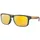 OAKLEY Holbrook 24K Polarized Sonnenbrille - matt Schwarz/Roségold Gelb-Getönt