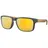 OAKLEY Holbrook 24K Polarized Sonnenbrille - matt Schwarz/Roségold Gelb-Getönt