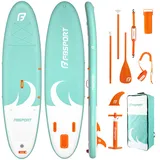 FBSPORT Stand Up Paddle Board, SUP Board, aufblasbare Paddelbretter 15.2 cm dick, Allround-Paddelbrett-Set: Aluminium-Paddel, Pumpe, Rucksack, komplettes Zubehör,Größe: 35.4x78.9 cm 15 cm
