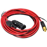 Solarkabel mit XT60 Stecker, XT60 Verlängerungskabel Solarladekabel XT60 auf Solarpanel-Stecker Buchse Adapter, für tragbares Kraftwerk & Solargenerator Solarpanel 4mm2 3M
