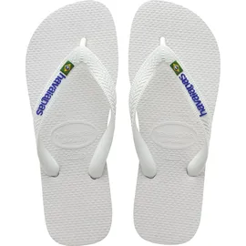 havaianas Brasil Logo weiß 33/34