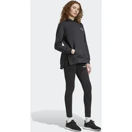 adidas Trainingsanzug ADIDAS SPORTSWEAR "W LEISURE TS", Damen, Gr. XL, schwarz, Obermaterial: 93% Baumwolle, 7% Elasthan, Sportanzüge Trainingsanzug, zweiteiliges Set, für Erwachsene, aus Baumwolle