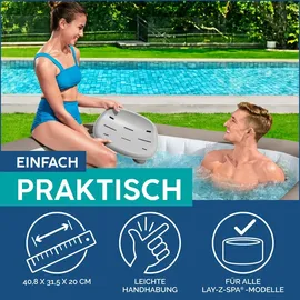 BESTWAY Whirlpoolsitz Grau 40,8 x 31,5 x 20 cm