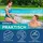 BESTWAY Whirlpoolsitz Grau 40,8 x 31,5 x 20 cm