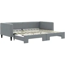 vidaXL Tagesbett 90 x 200 cm Hellgrau