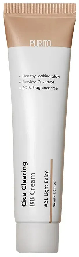 Purito Cica Clearing BB Cream #21 Light Beige SPF38 +++  (30 ml)