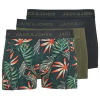 Jack & Jones Boxershorts JACLoui (3-St) grün|orange|schwarz L