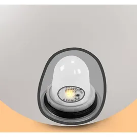 esotec Kugelleuchte Kunststoff 50 cm inkl. Solarmodul multicolor weiß