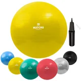 Matchu Sports Gymnastikball Gelb 45 cm