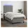 vidaXL Boxspringbett 100 x 200 cm Dunkelgrau