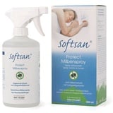 Softsan Insektenspray Protect Plus Milbenspray für Hausstauballergiker, 0.5 l, zur Anwendung auf Textilien