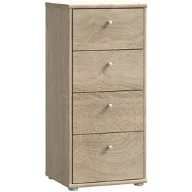 Forte Tempra 2 Kommode 38,6 x 85,5 x 34,8 cm Braun / Grau