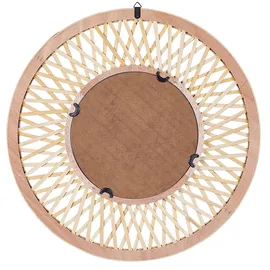 Beliani Wandspiegel Bacata 60 x 60 cm Braun