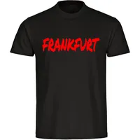 Multifanshop Herren T-Shirt - Frankfurt - Textmarker - Druck