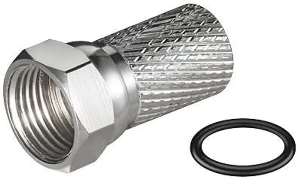 100x F-Stecker 7mm (breite Ausführung mit Dichtung)