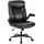 luxuskollektion Ergonomischer Bürostuhl PU Leder Schwarz