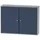 KÜPPER Hängeschrank Metall 80 x 60 x 20 cm dunkelblau/hellgrau 4 Fachböden abschließbar