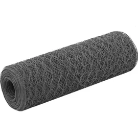 vidaXL Drahtzaun 25 x 0,5 m Grau/Stahl