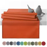 heimtexland Outdoor Tischläufer Garten Tischdecke 45x145 Tischdeko wasserabweisend wetterfest UV-beständig Typ551 Orange