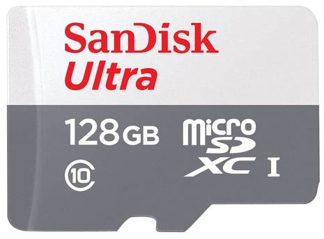 SanDisk Ultra - Flash-Speicherkarte (microSDXC-an-SD-Adapter inbegriffen) - 128