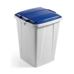 DURABLE Wertstofftonne DURABIN 90, mit Deckel VEH2012031 , 90 Liter, Farbe: blau