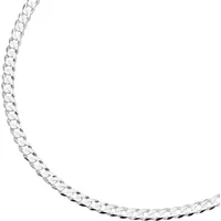 Kette ohne Anhänger FIRETTI "Schmuck Geschenk Silber 925 Halsschmuck Halskette Panzerkette" Gr. 60, silber (silberfarben), Halsketten, Damen, 60, Silber 925 (Sterlingsilber), B: 4,9mm, B:4,9mm