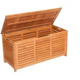 MX Auflagenbox Kissenbox Gartentruhe Gartenbox Aufbewahrungsbox Eukalyptus geölt