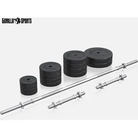 Gorilla Sports Hantelset Kurzhanteln 70,00 kg Chrom, Kunststoff