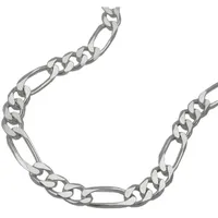 GALLAY Kette 4,8mm flache Figarokette Silber 55cm