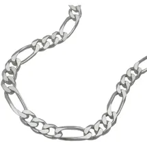 GALLAY Kette 4,8mm flache Figarokette Silber 55cm