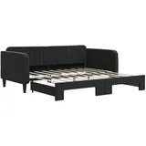 vidaXL Tagesbett 90 x 190 cm Schwarz