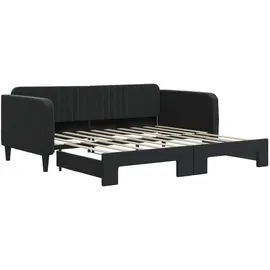 vidaXL Tagesbett 90 x 190 cm Schwarz